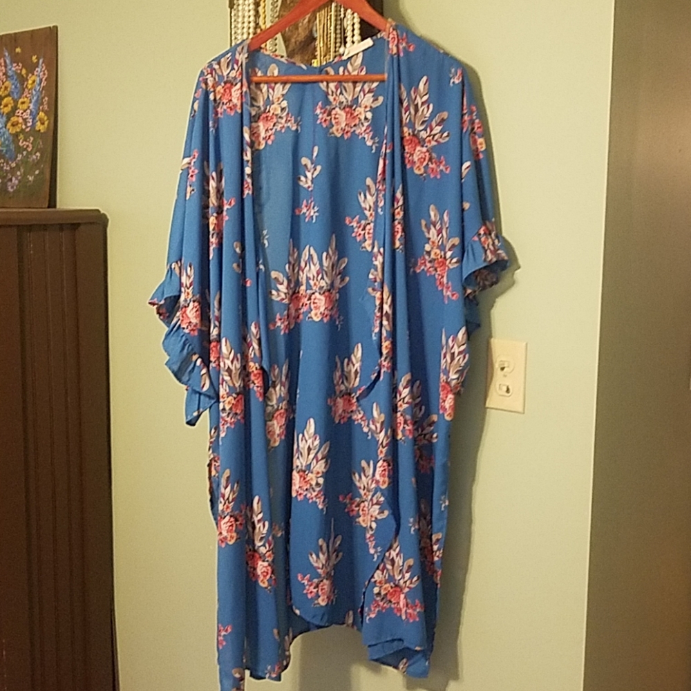 Berry N Cream Western Shawl Kimono